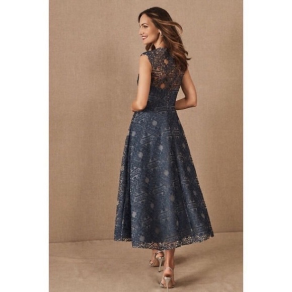 BHLDN Anthropologie Sara Emanuel Blue Presley Maxi Dress - Picture 2 of 9